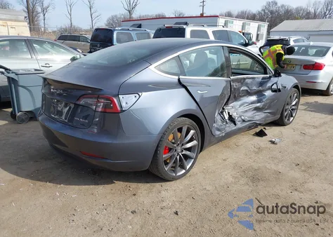 2018 Tesla Model 3 Long Range/Performance from USA, damaged, VIN 5YJ3E1EB5JF063077